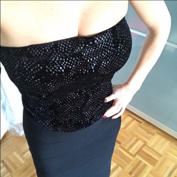 Elegant and sexy Python print tube top - Picture 2 of 5